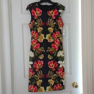 Lori Michaels sleeveless floral dress size small